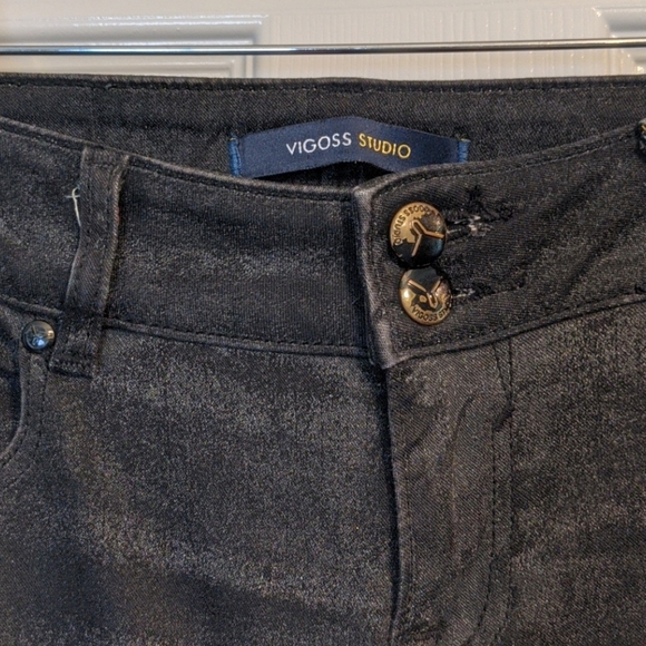 2 PAIRS! VIGOSS jeans black and dark denim 28/27 - Picture 6 of 9